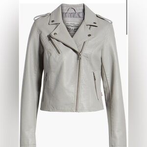 Faux leather grey Levi’s jacket